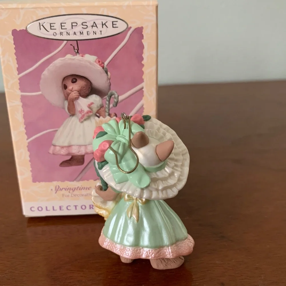 Hallmark Keepsake Ornament Springtime Bonnets 1996  #4